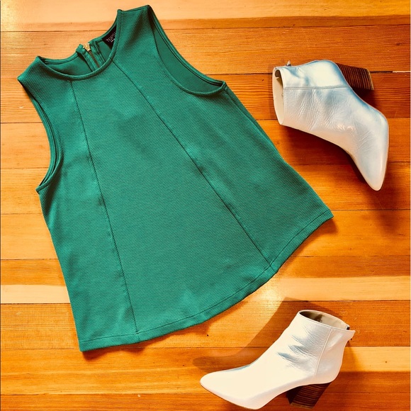 Topshop Tops - TopShop Zipperback Tank